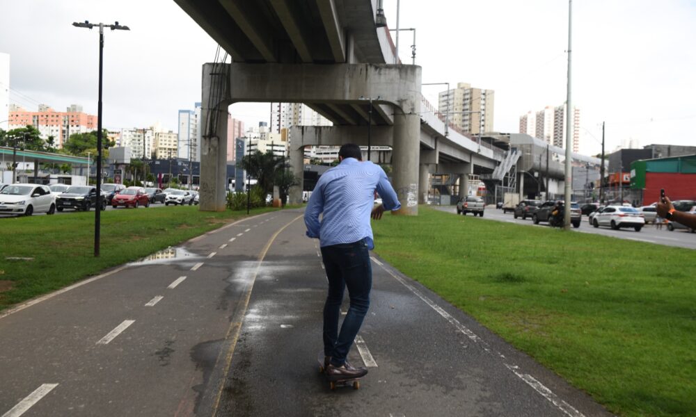 Canteiro central da Av Bonocô ganhará parque urbano quadras pista